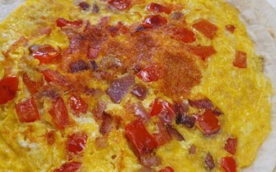 Pizza omelette – A great bulking breakfast